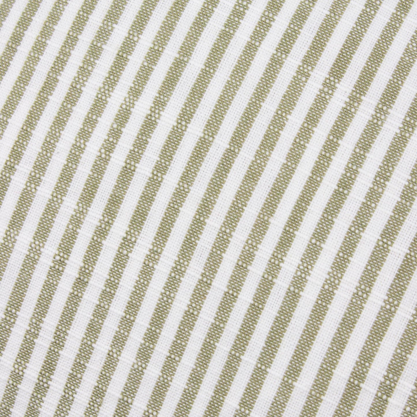 Truro Striped 100% Cotton Cushion Moss