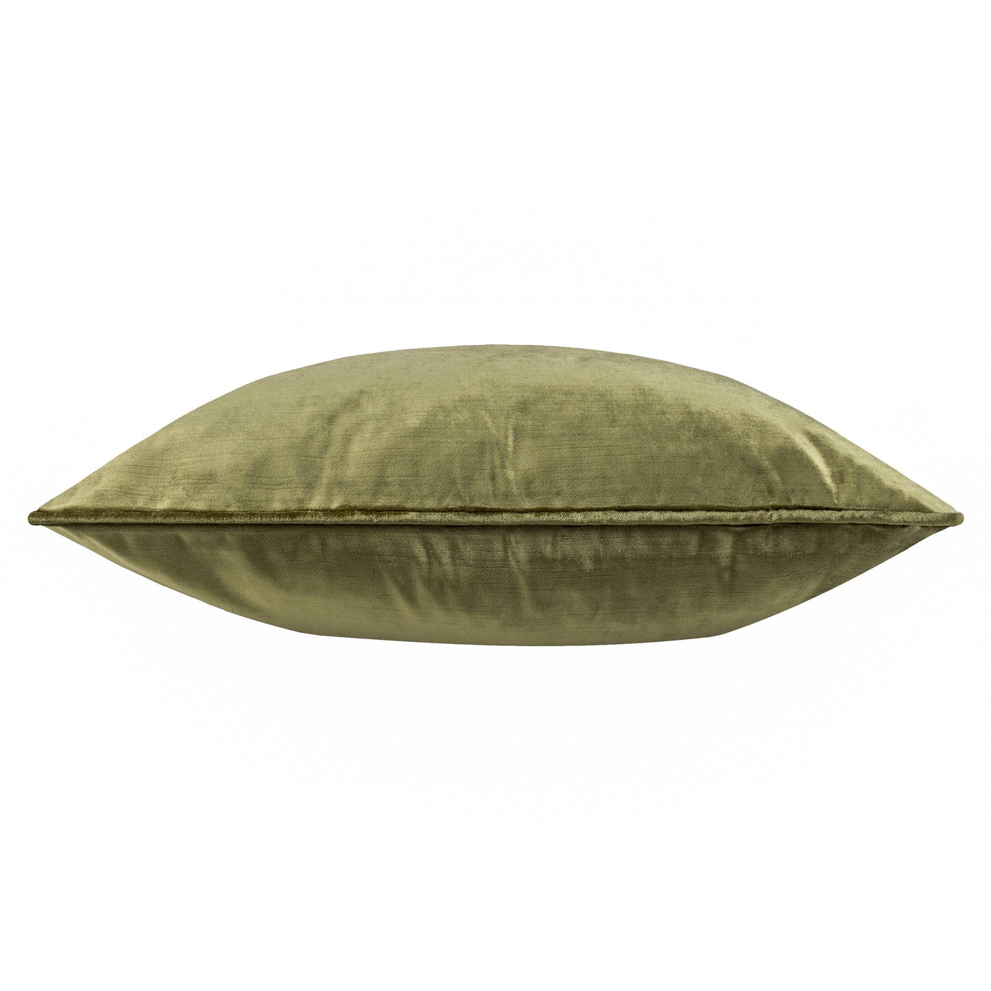 Luxe Velvet Piped Cushion | Olive