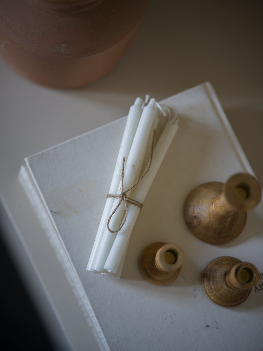 Set of 6 candles in bundle. 12mm diameter