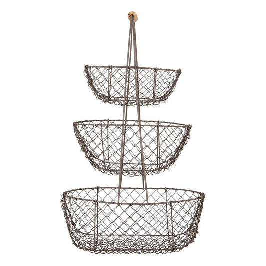 Vintage style metal Storage Basket
