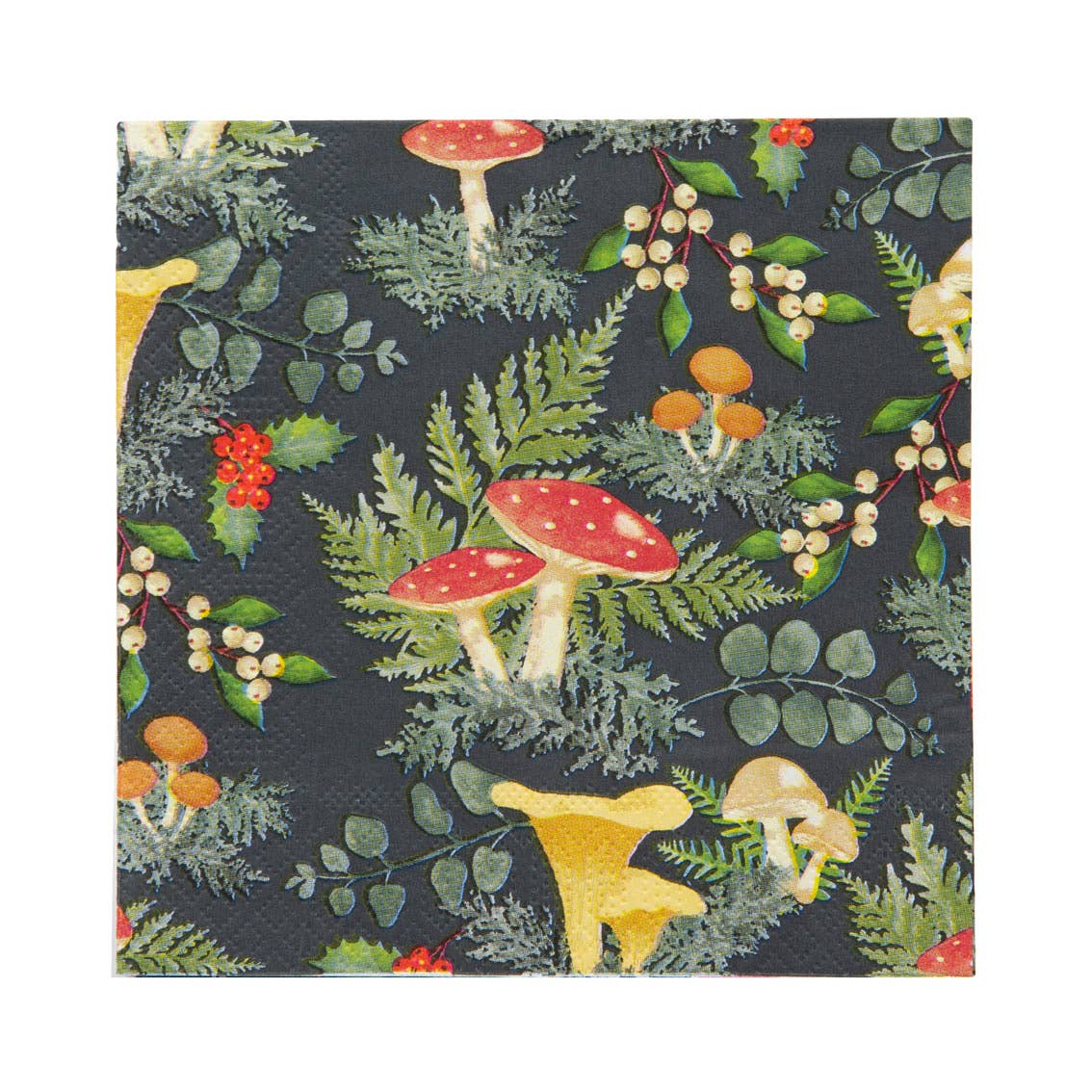 Woodland Mushroom Christmas Napkins | 20 Pack |