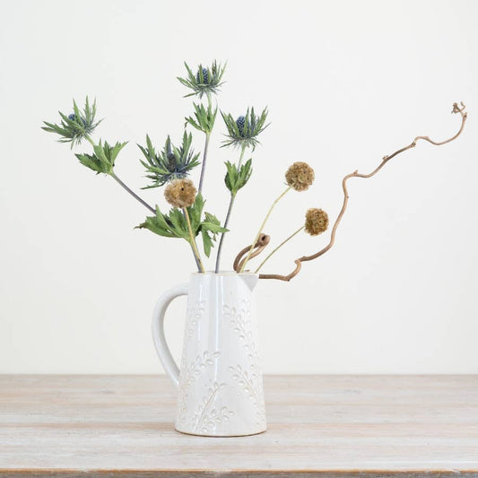 Patterned Porcelain Jug, 17cm