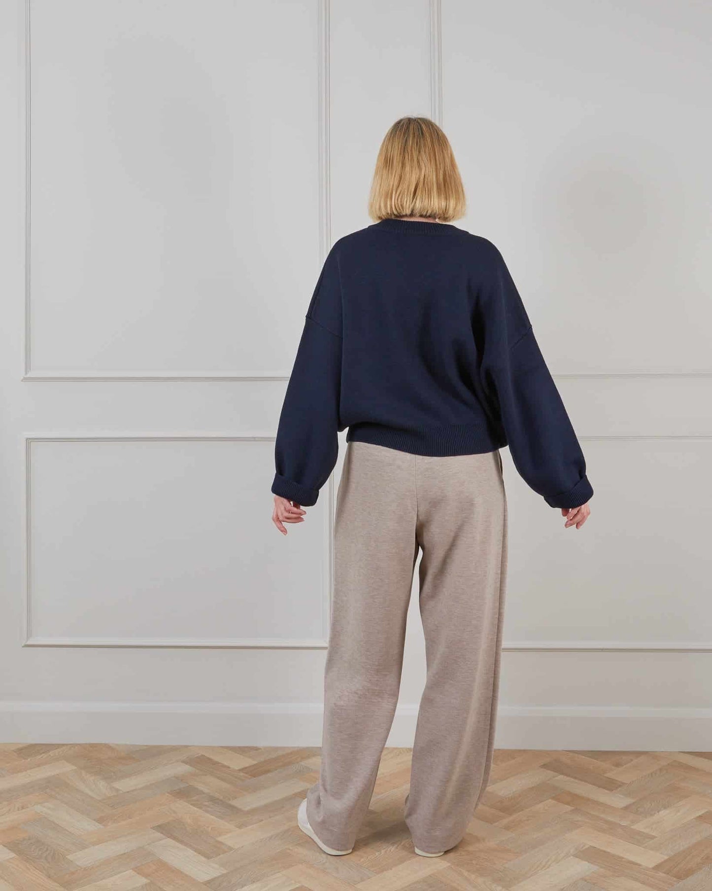 Chalk | Regan Trouser | Marl Beige