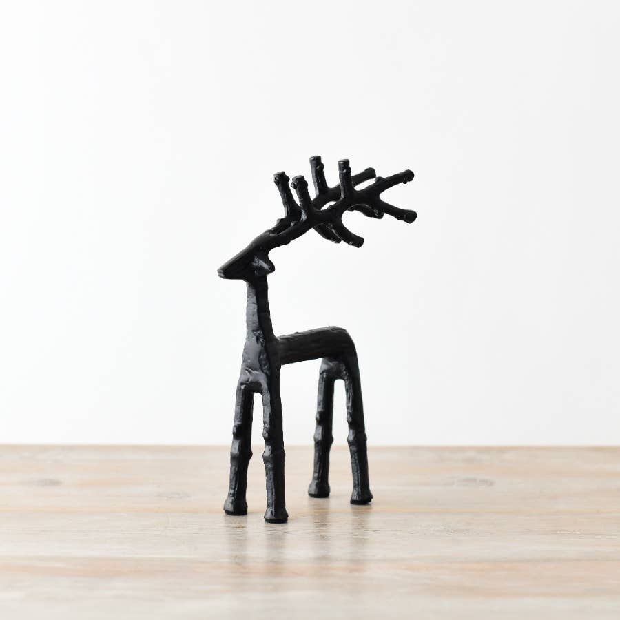 Black Metal Reindeer | 23cm