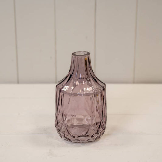 Amethyst Glass Bottle/Candle Holder