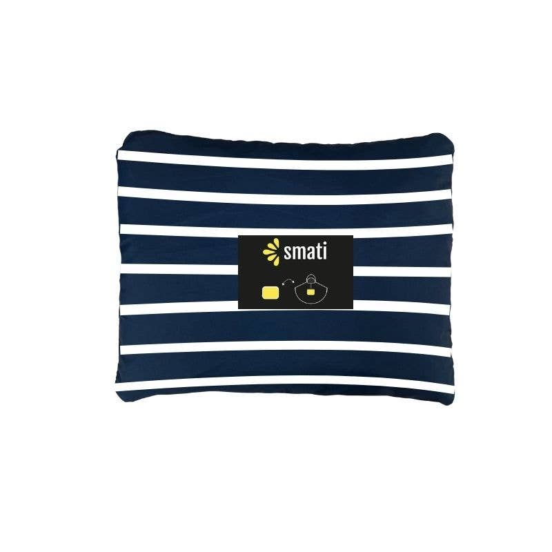 Unisex Breton-striped Rain Poncho