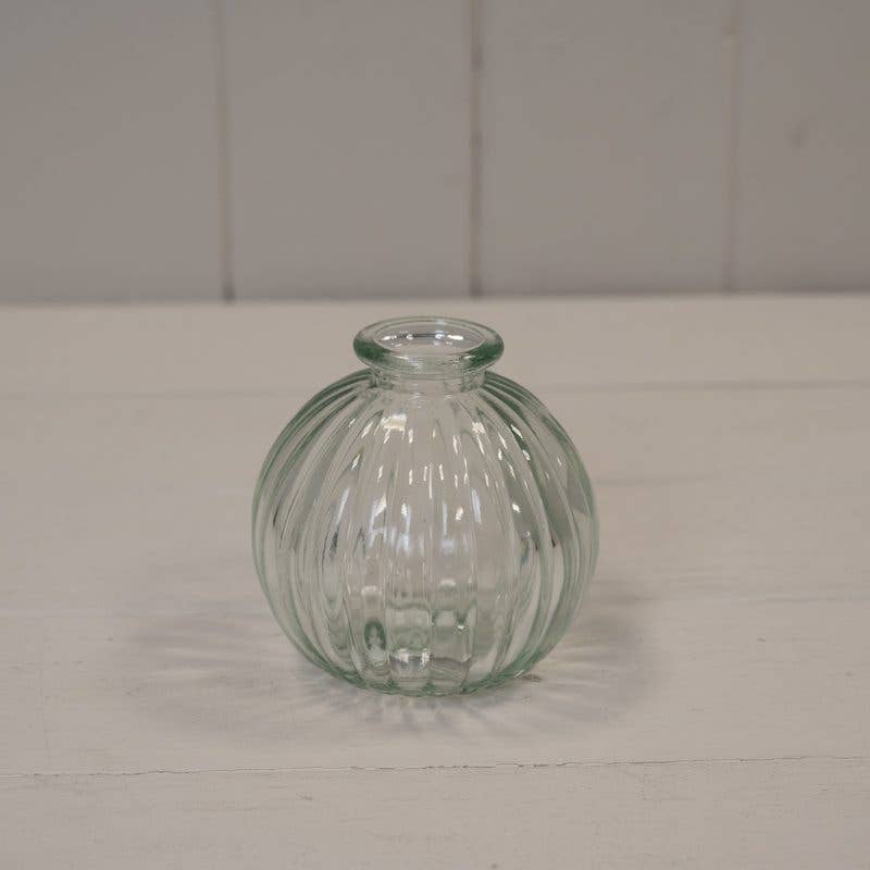 Clear Round Bottle Vase