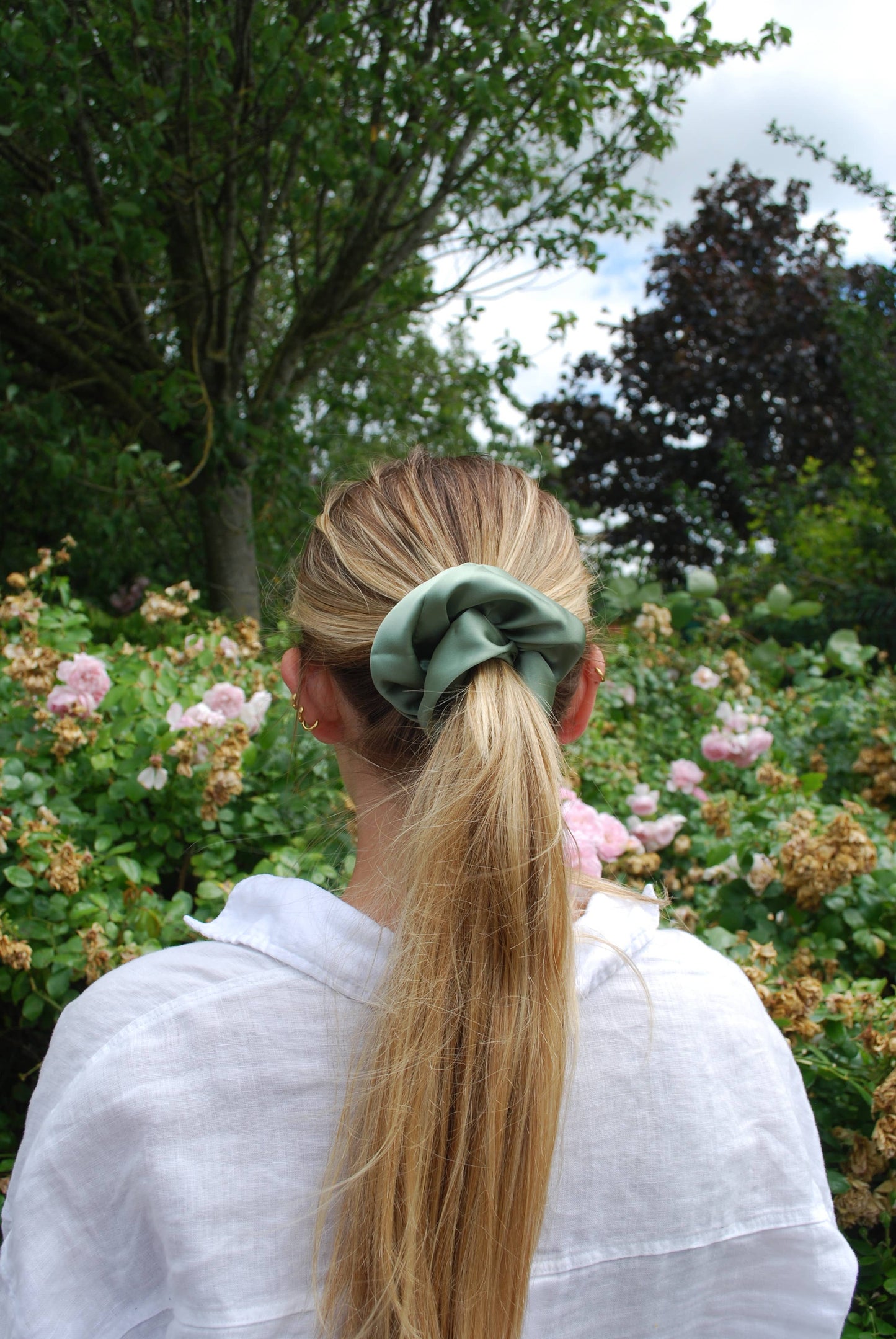 Extra Large Silky Scrunchie | Fern