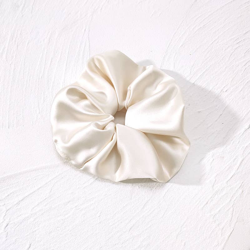 Extra Large Silky Scrunchie | Ivory