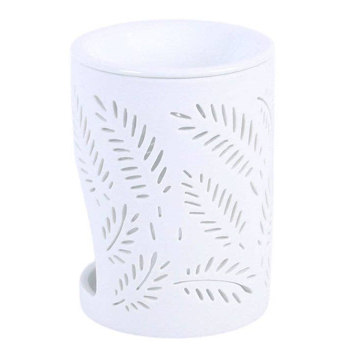 White Leafy Fern Oil/Wax Burner