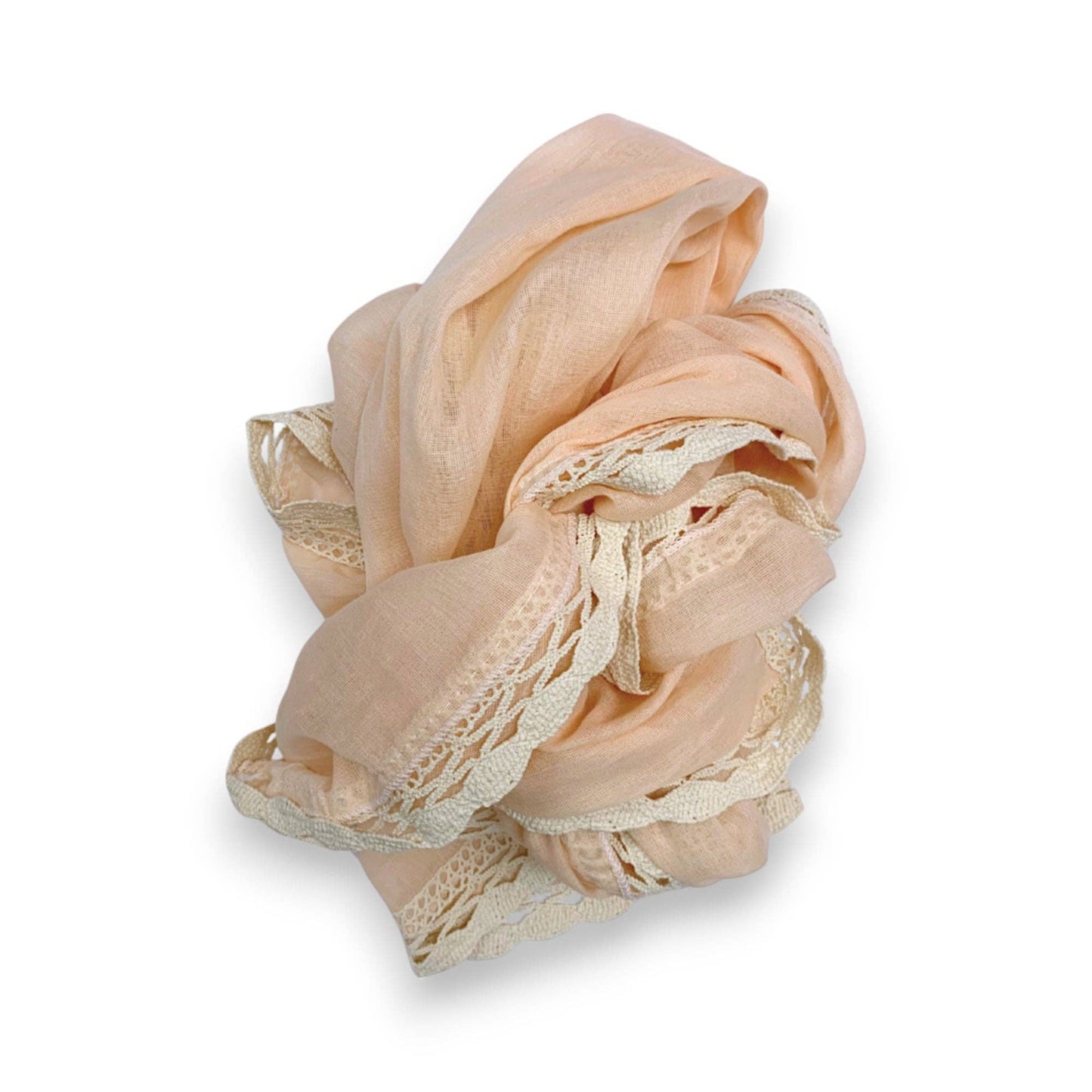 Lace Trim Plain Scarf