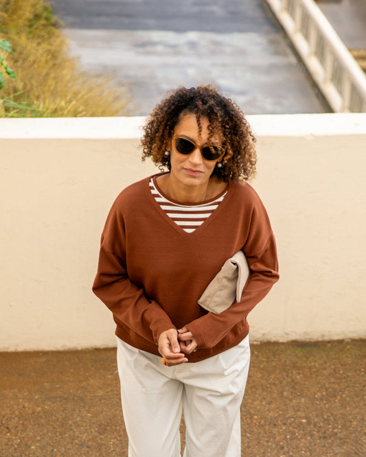 Chalk | Lily Jumper | Rust