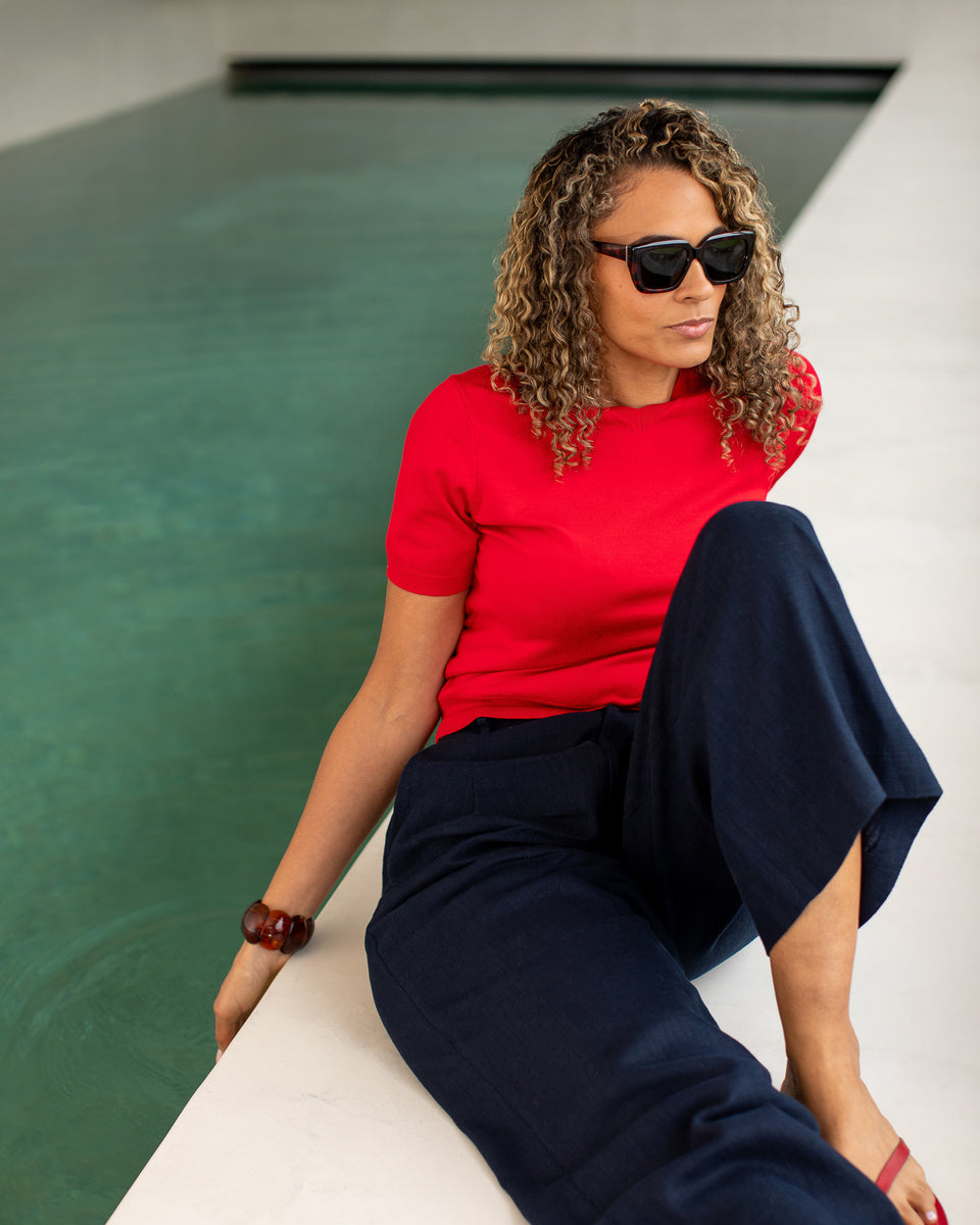 Chalk | Paloma Jumper | Red