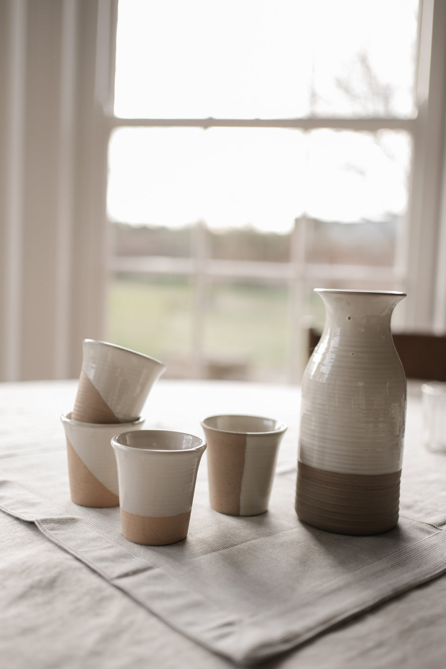 Stoneware Carafe - Milk White