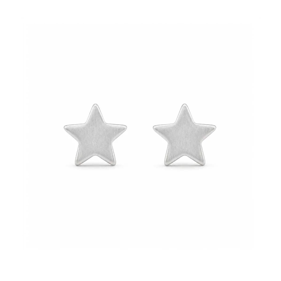 Star Stud Earrings | Silver