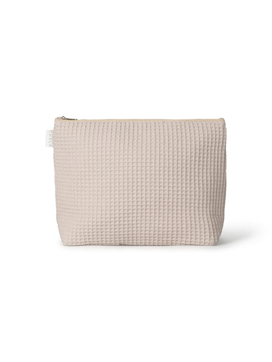 Waffle Wash Bag | Large | Stone