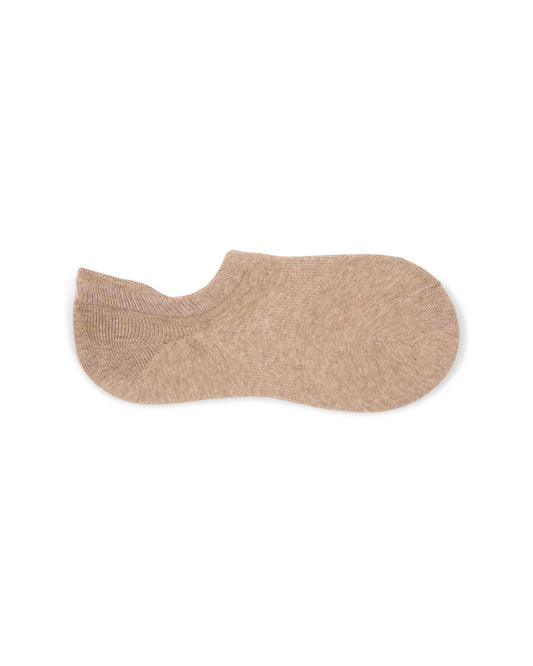 Chalk | Cotton No Show Sock | Biscuit