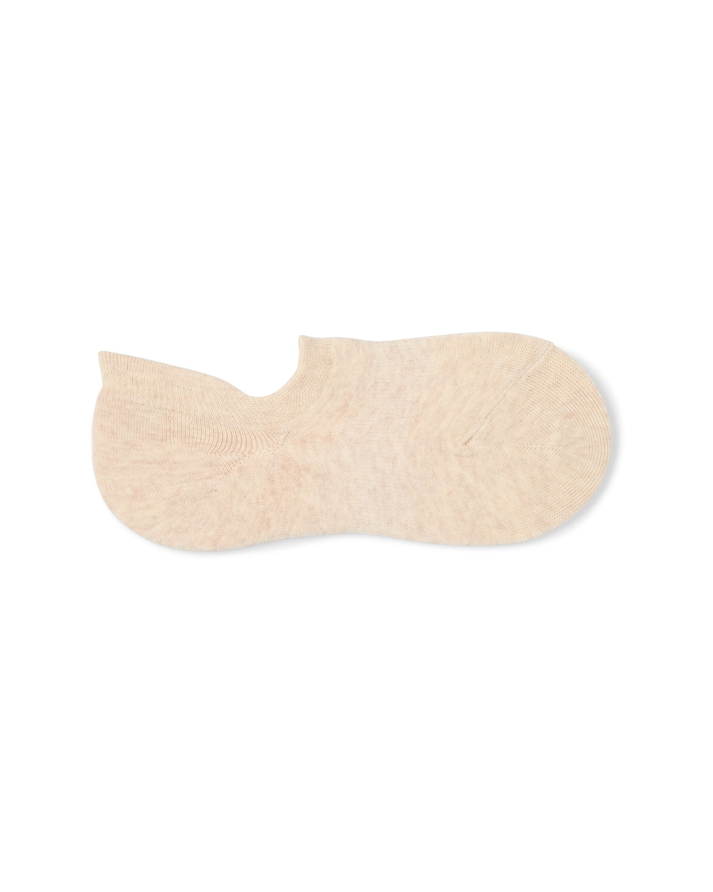 Chalk | Cotton No Show Sock | Oatmeal