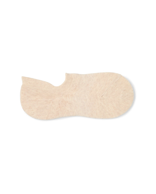 Chalk | Cotton No Show Sock | Oatmeal
