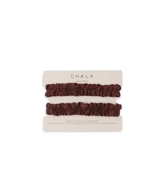 Chalk | Belinda Sleeve Garter | Chocolate