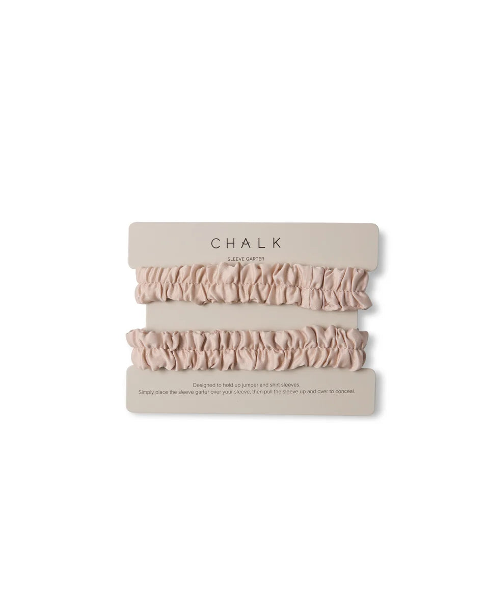 Chalk | Belinda Sleeve Garter | Stone