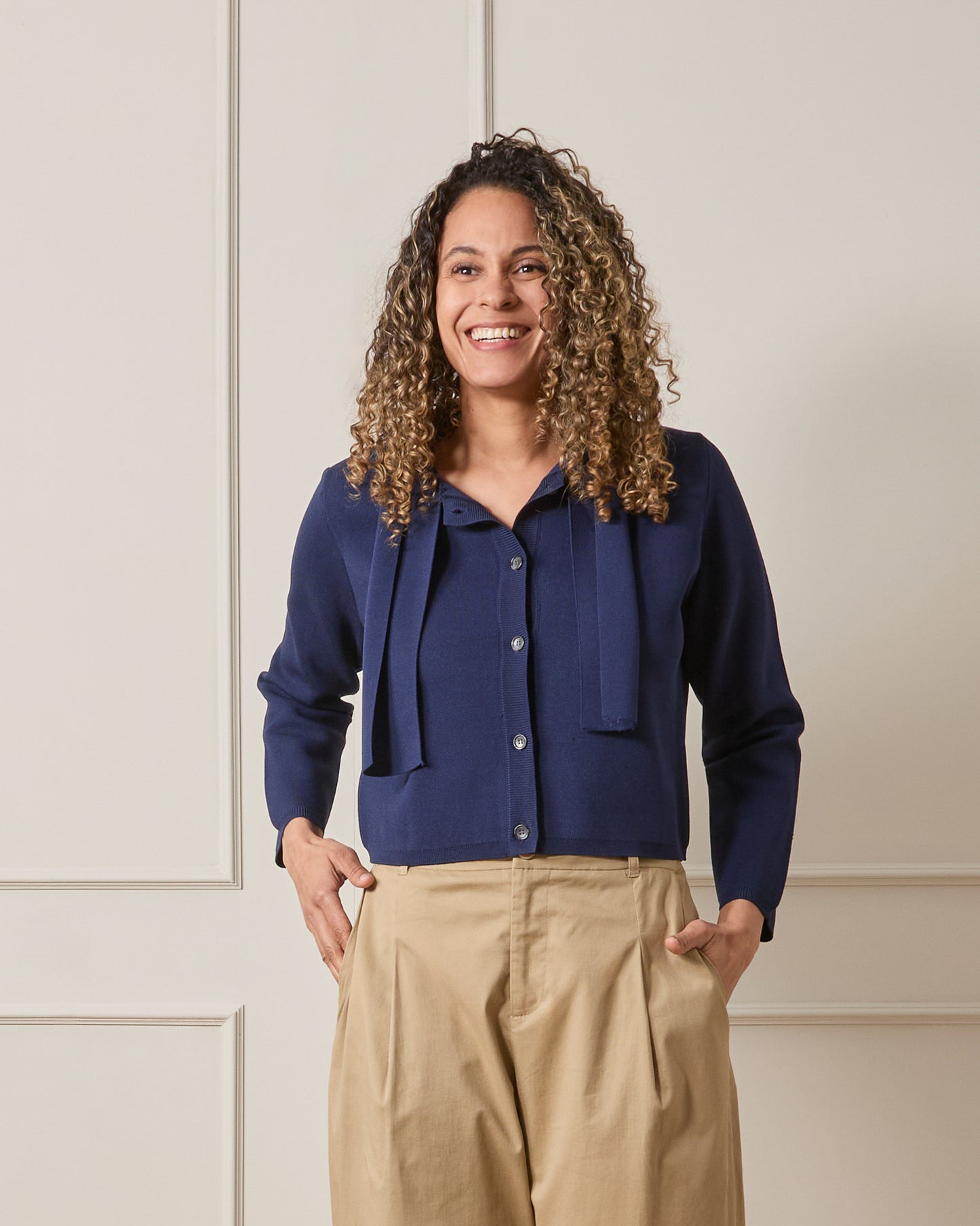 Chalk | Camilla Cardigan | Navy