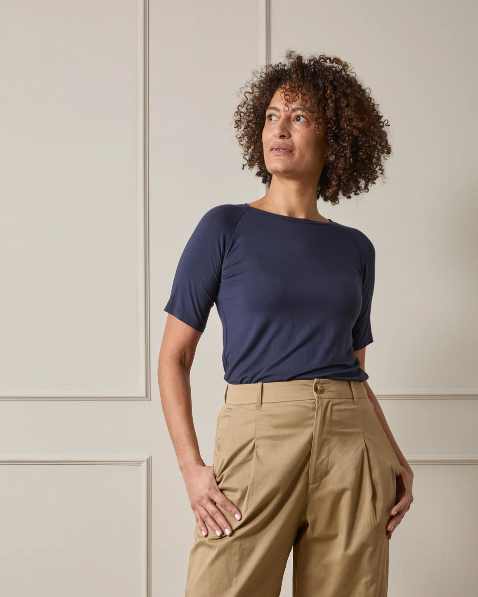 Chalk | Maddie Top | Navy