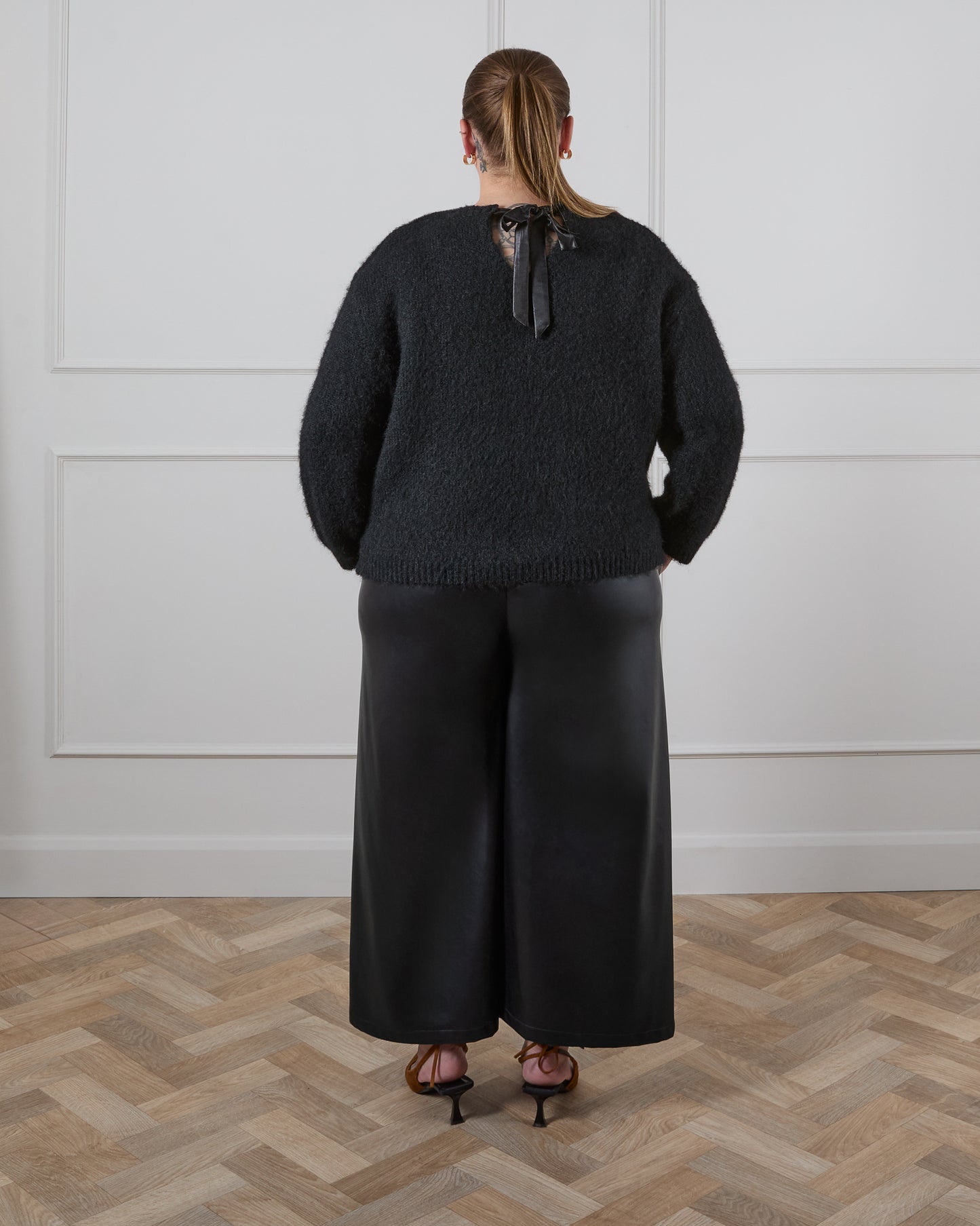 Darcy Faux Leather Trousers | Black