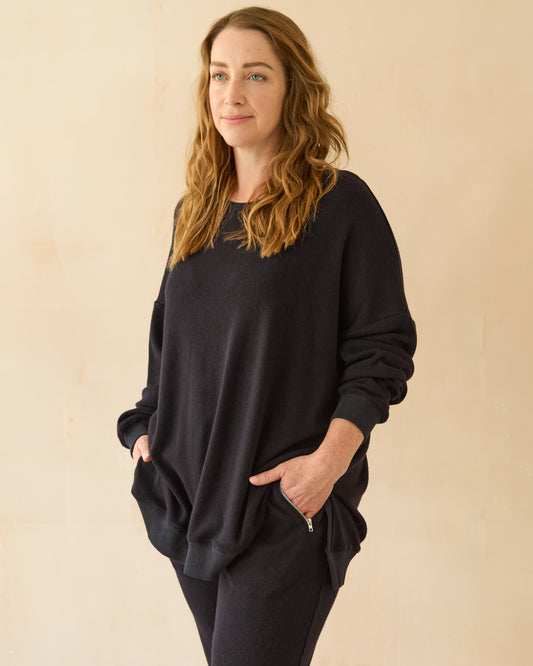 Chalk | Rachel Sweatshirt | Midnight