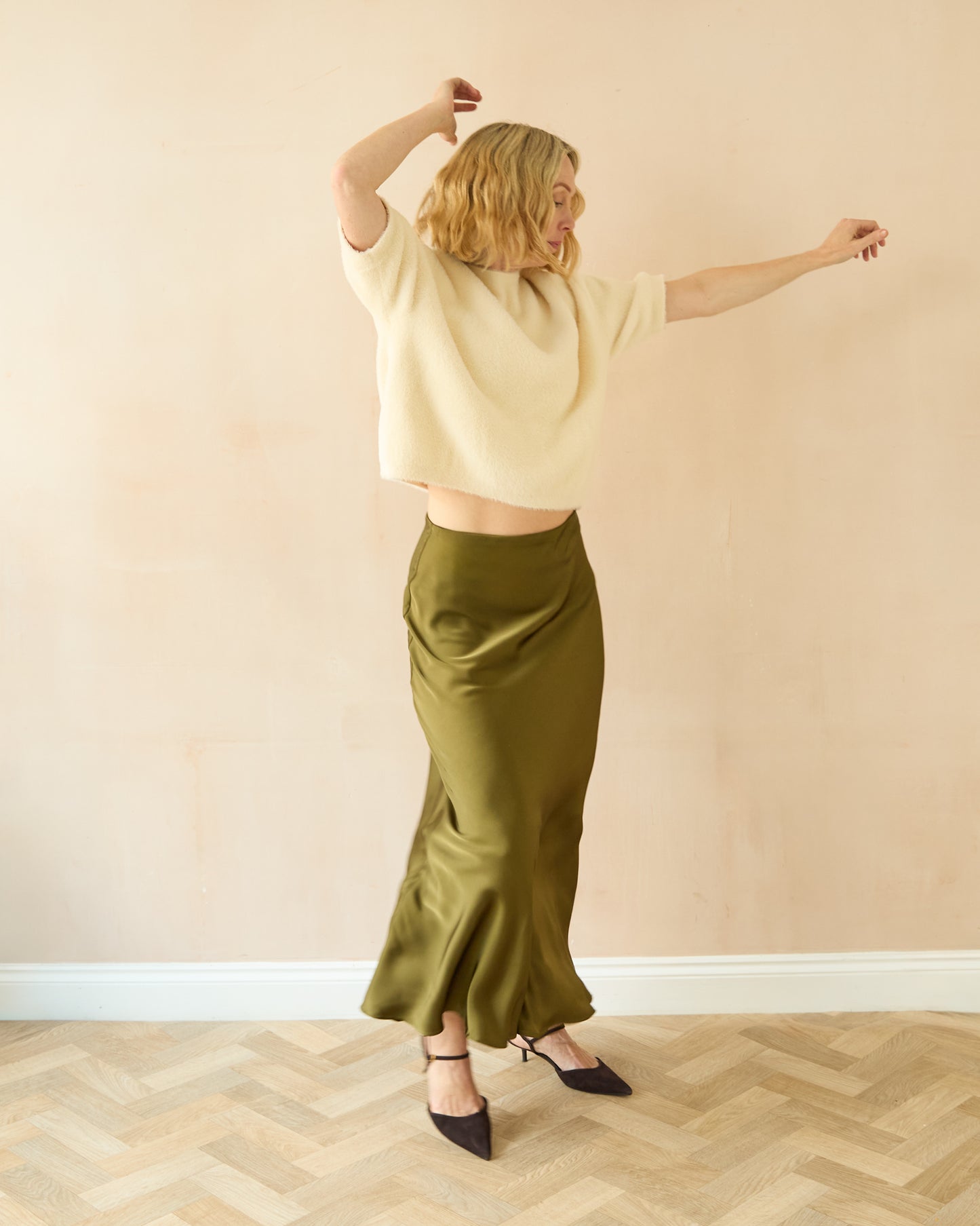 Chalk | Gina Skirt | Avocado