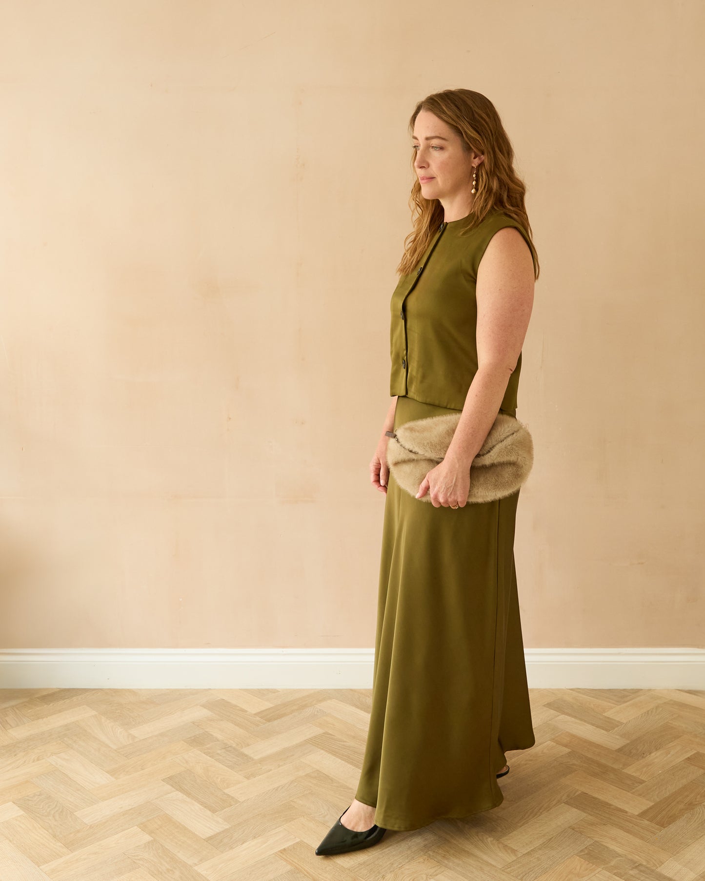 Chalk | Gina Skirt | Avocado