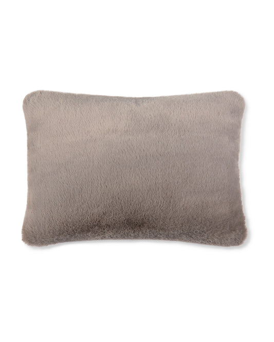 Bertie Oblong Cushion | Luxury Fur | Taupe