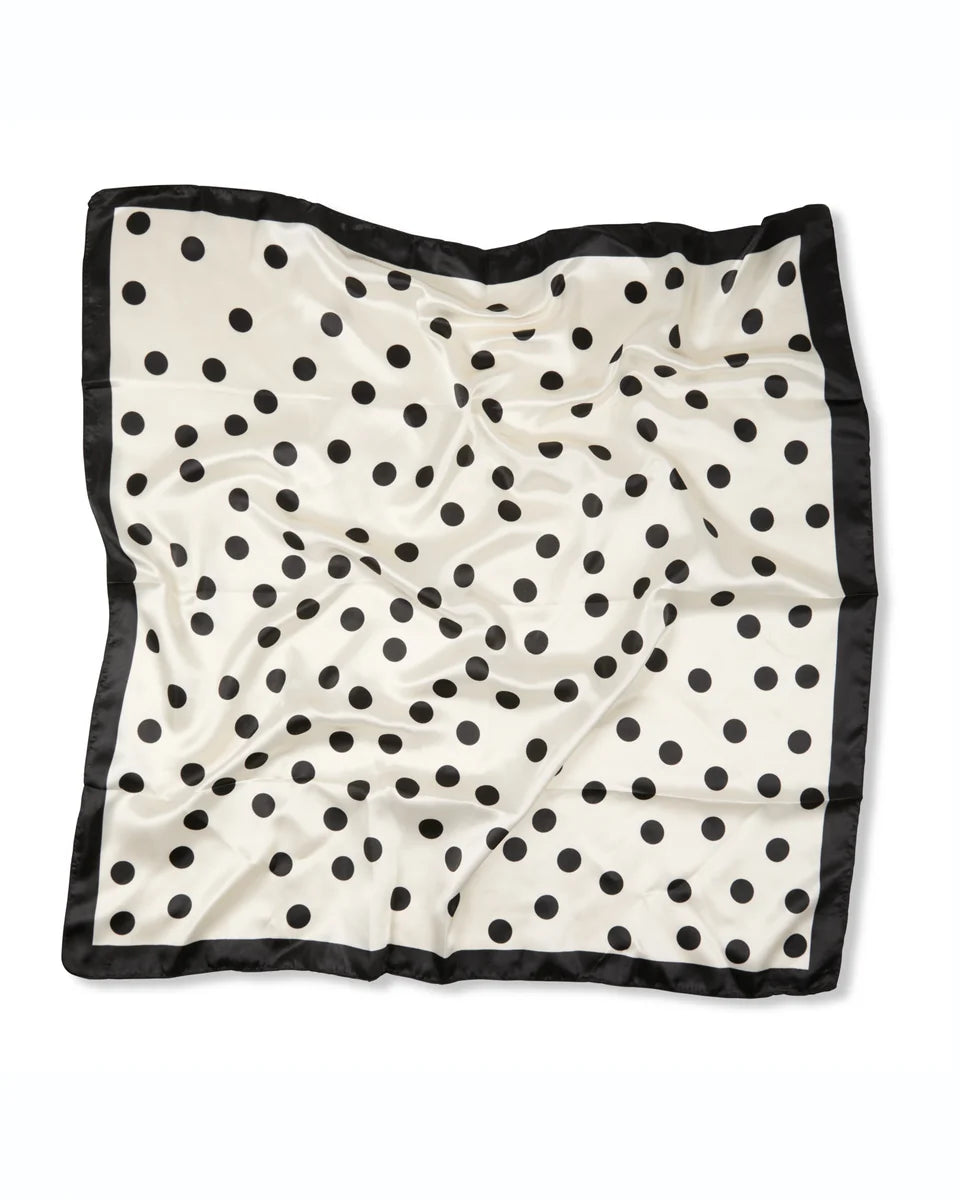 Chalk | Wren Scarf | Large Spot | Black