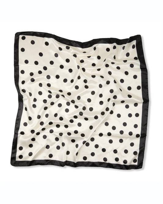 Chalk | Wren Scarf | Large Spot | Black