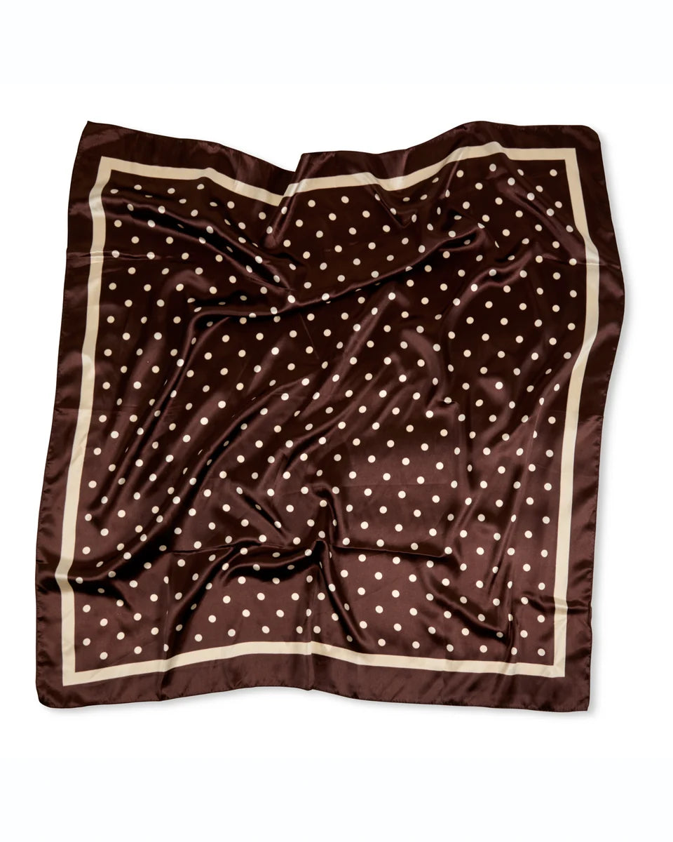 Chalk | Wren Scarf | Small Spot | Brown