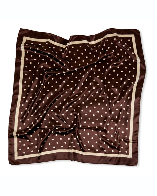 Chalk | Wren Scarf | Small Spot | Brown