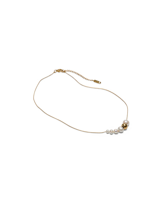 Chalk | Ashford Multi Ball Necklace | Gold