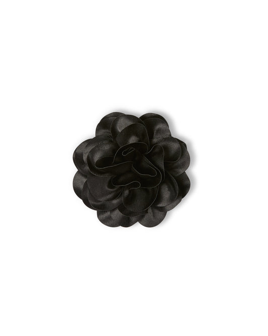 Chalk | Hove Flower Brooch | Black