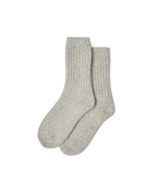 Chalk | Soft Angora Sock