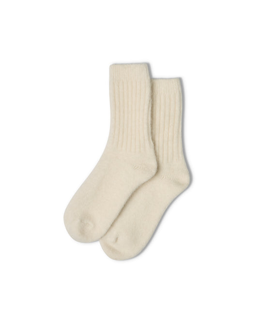 Chalk | Soft Angora Sock
