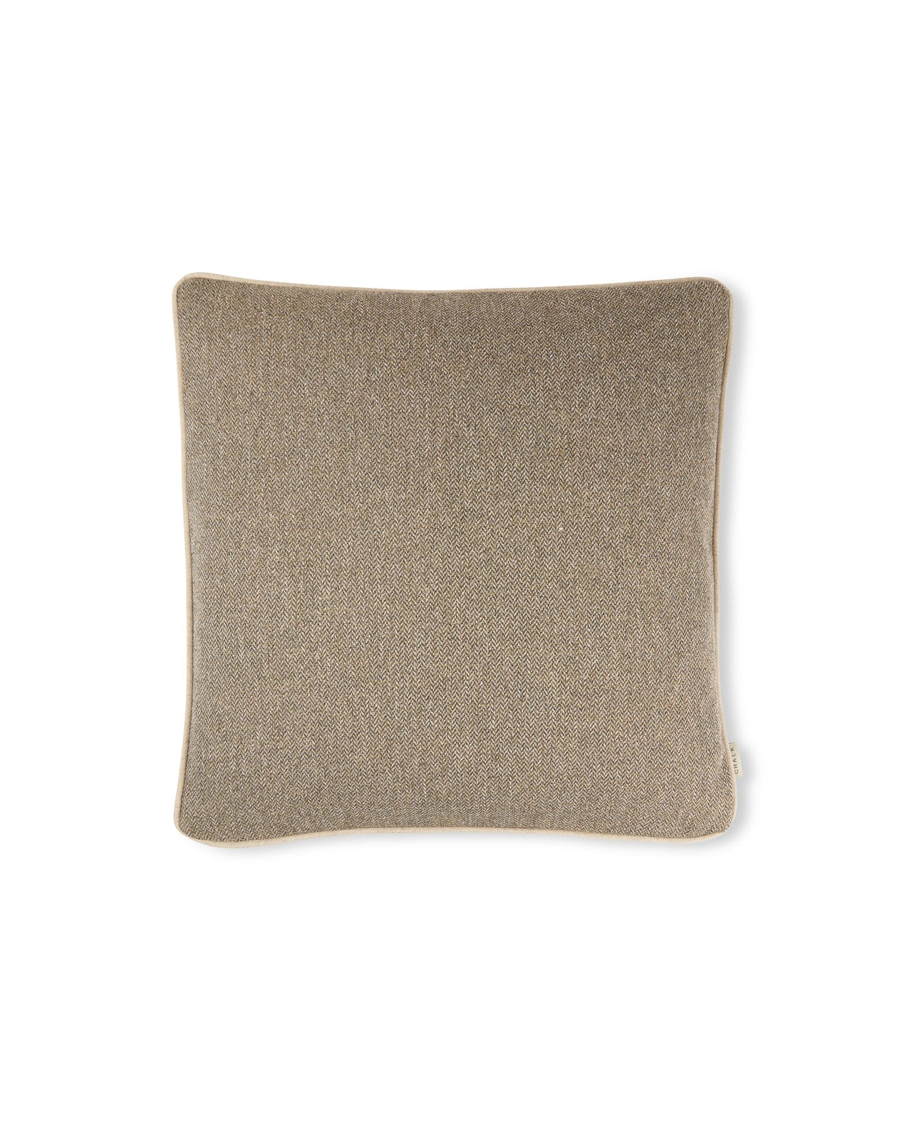 Chalk | Jasper Square Cushion | Tweed | Heather