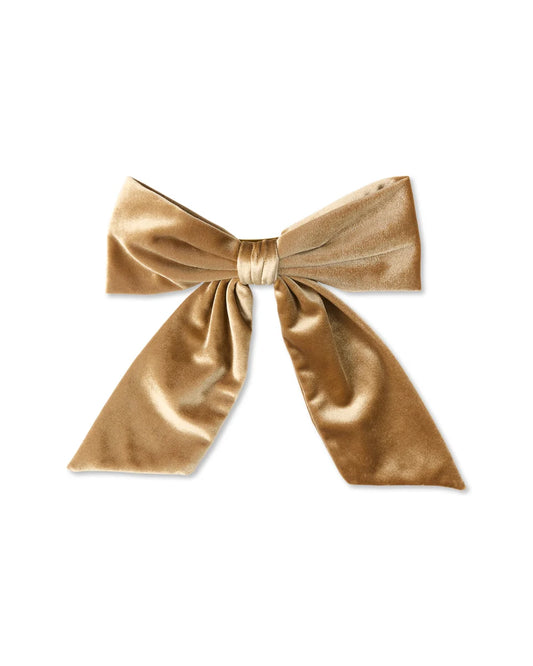 Chalk | Bury Velvet Large Bow Hair Clip