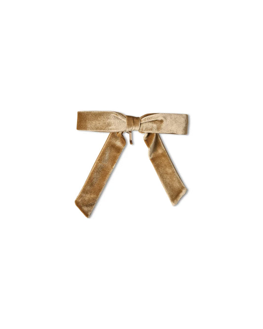 Chalk | Bexhill Velvet Bow Ponytail Pin