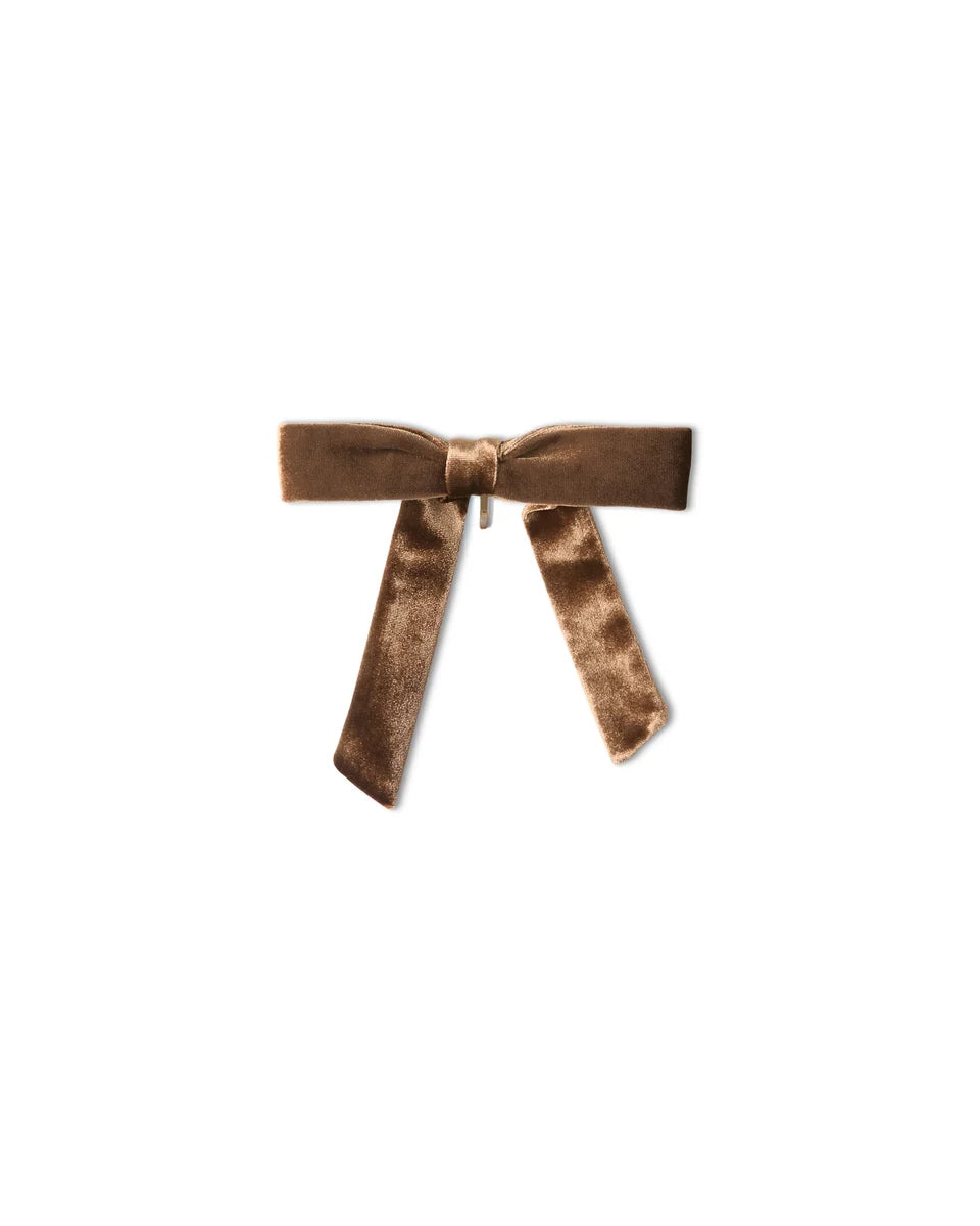 Chalk | Bexhill Velvet Bow Ponytail Pin