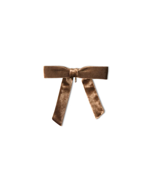 Chalk | Bexhill Velvet Bow Ponytail Pin