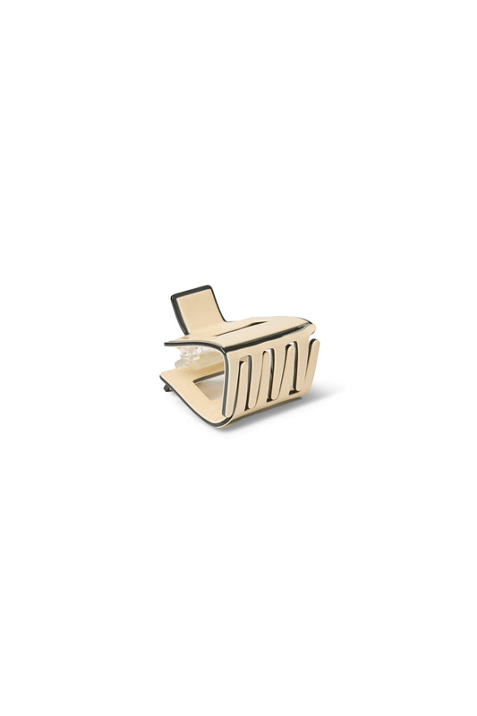 Colchester Hair Claw | Cream/Black