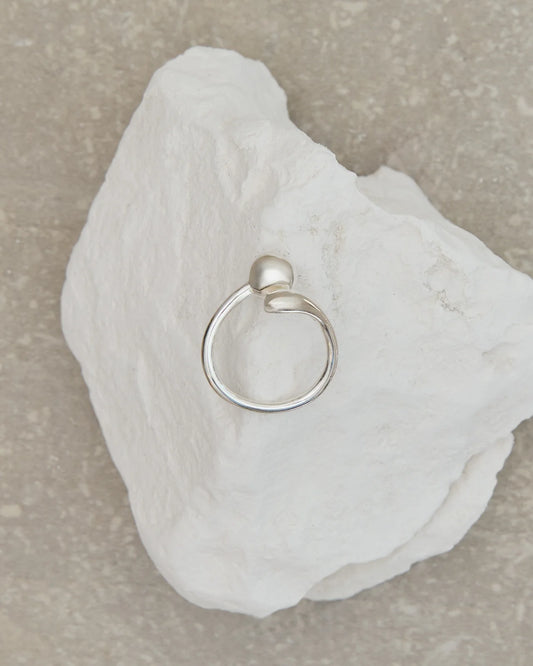 Chalk | Open Ball Ring | Silver