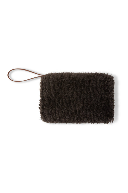 Chalk | Small Pouch Bag | Curly | Cocoa