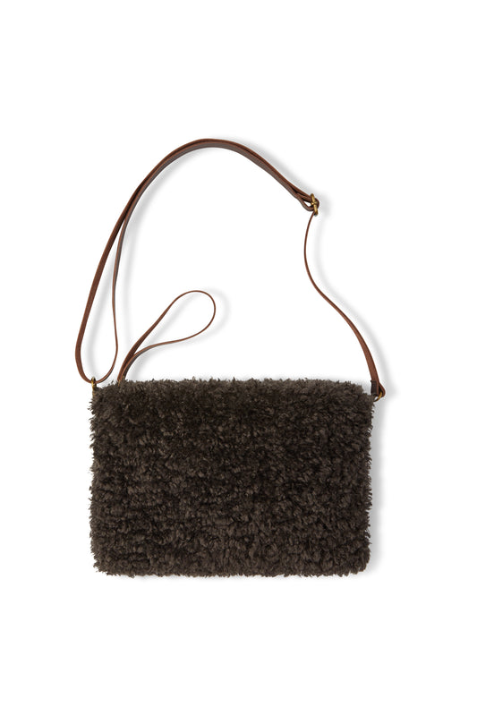 Large Pouch Bag With Strap | Curly | Cocoa
