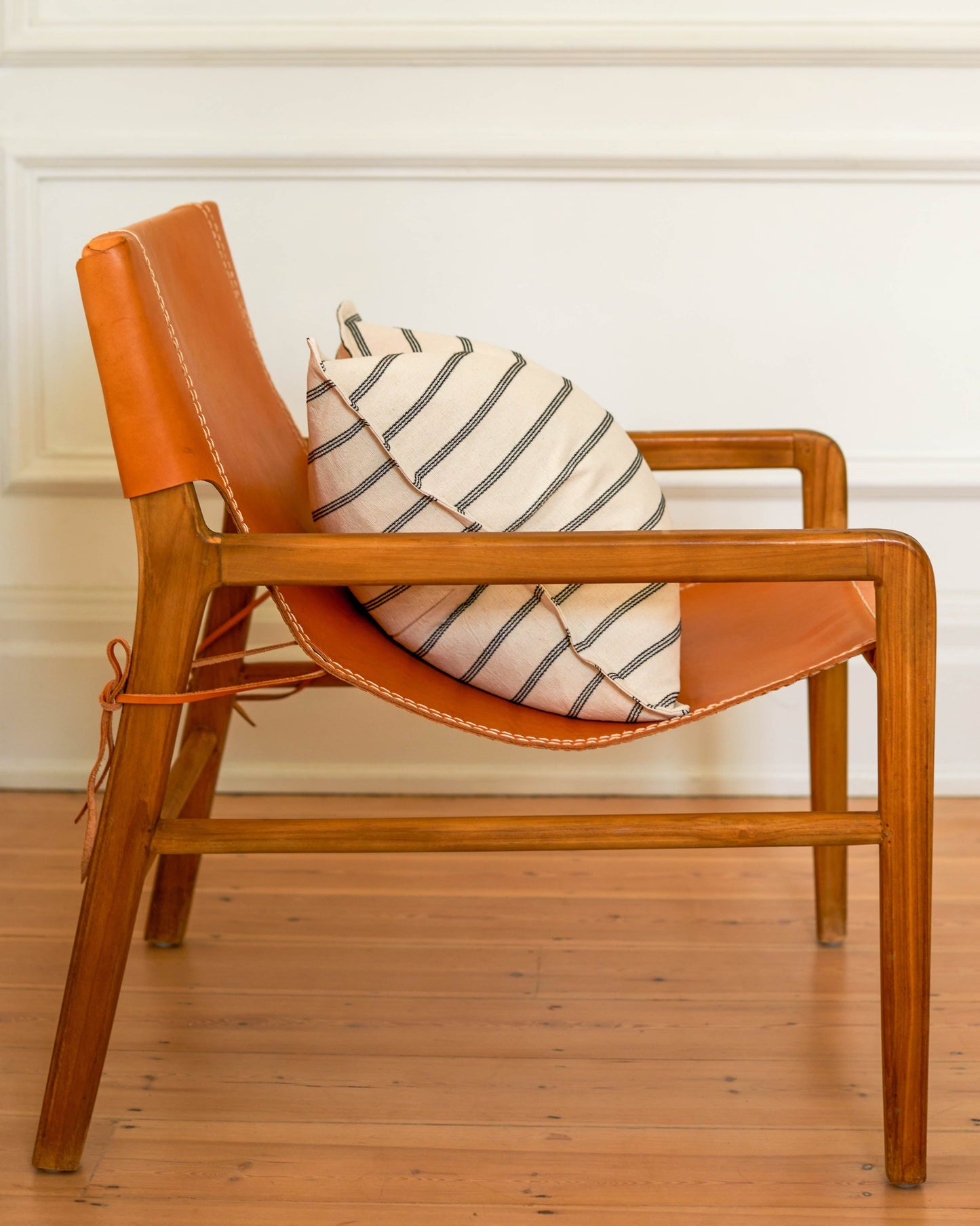 Arthur Large Oblong Cushion | Stitched Stripe